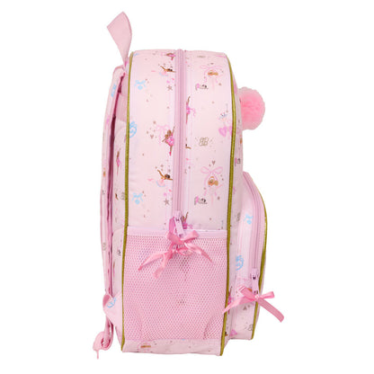 Mochila Ballet Barbie 42cm adaptable SAFTA