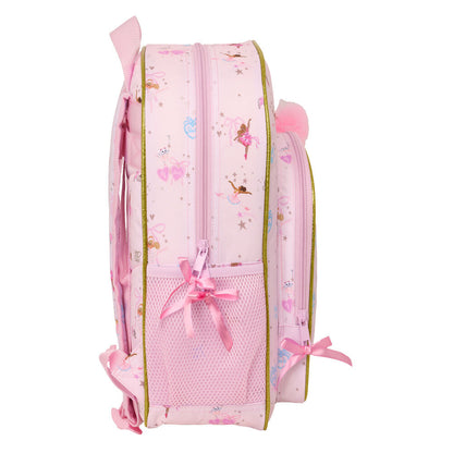 Mochila Ballet Barbie 38cm adaptable SAFTA