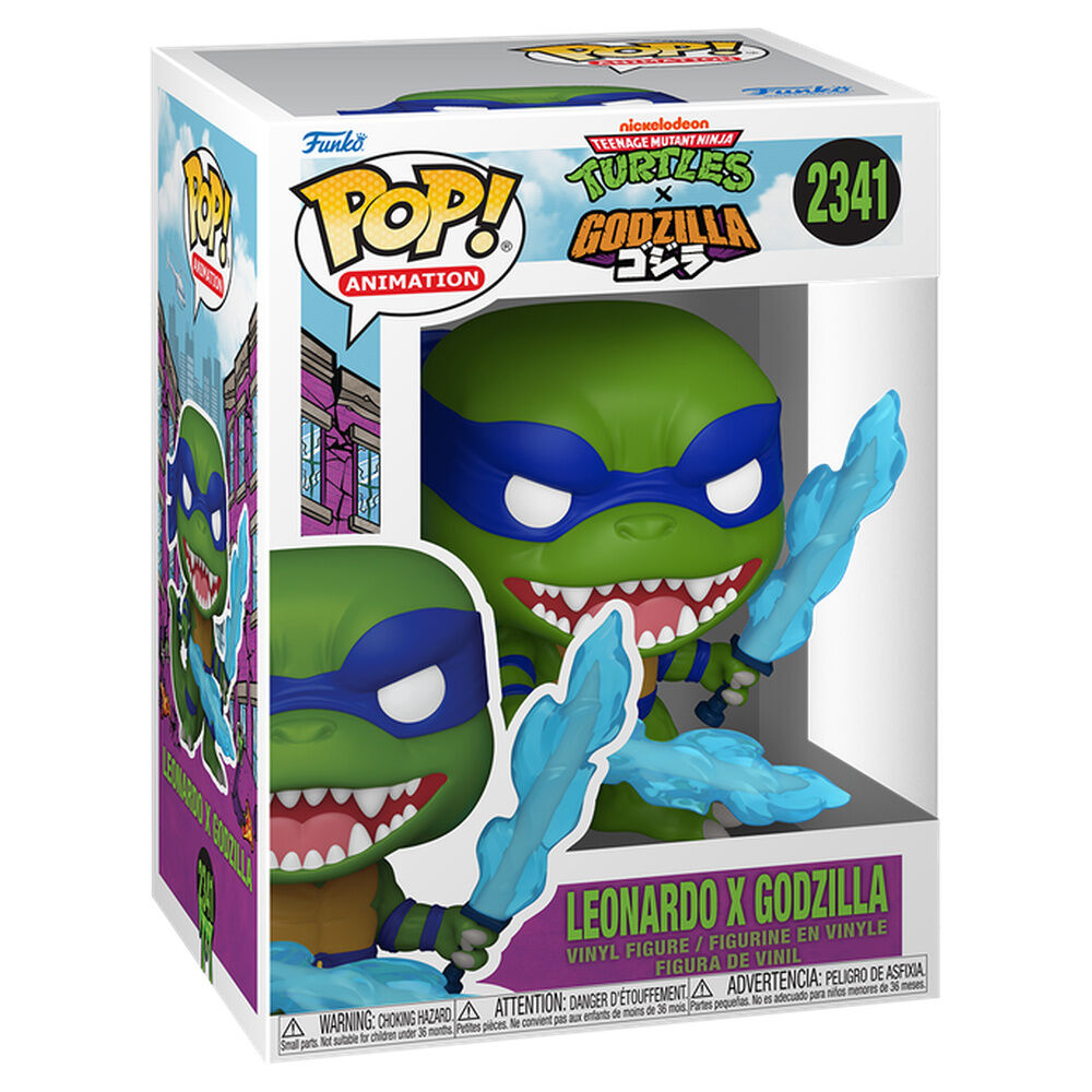 Figura POP Teenage Mutant Ninja Turtles x Godzilla - Leonardo X Godzilla FUNKO