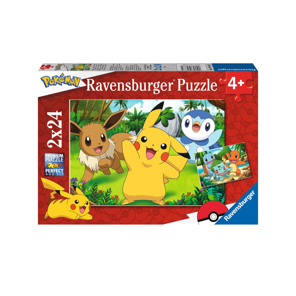 Puzzle Pokemon 2x24pzs RAVENSBURGER