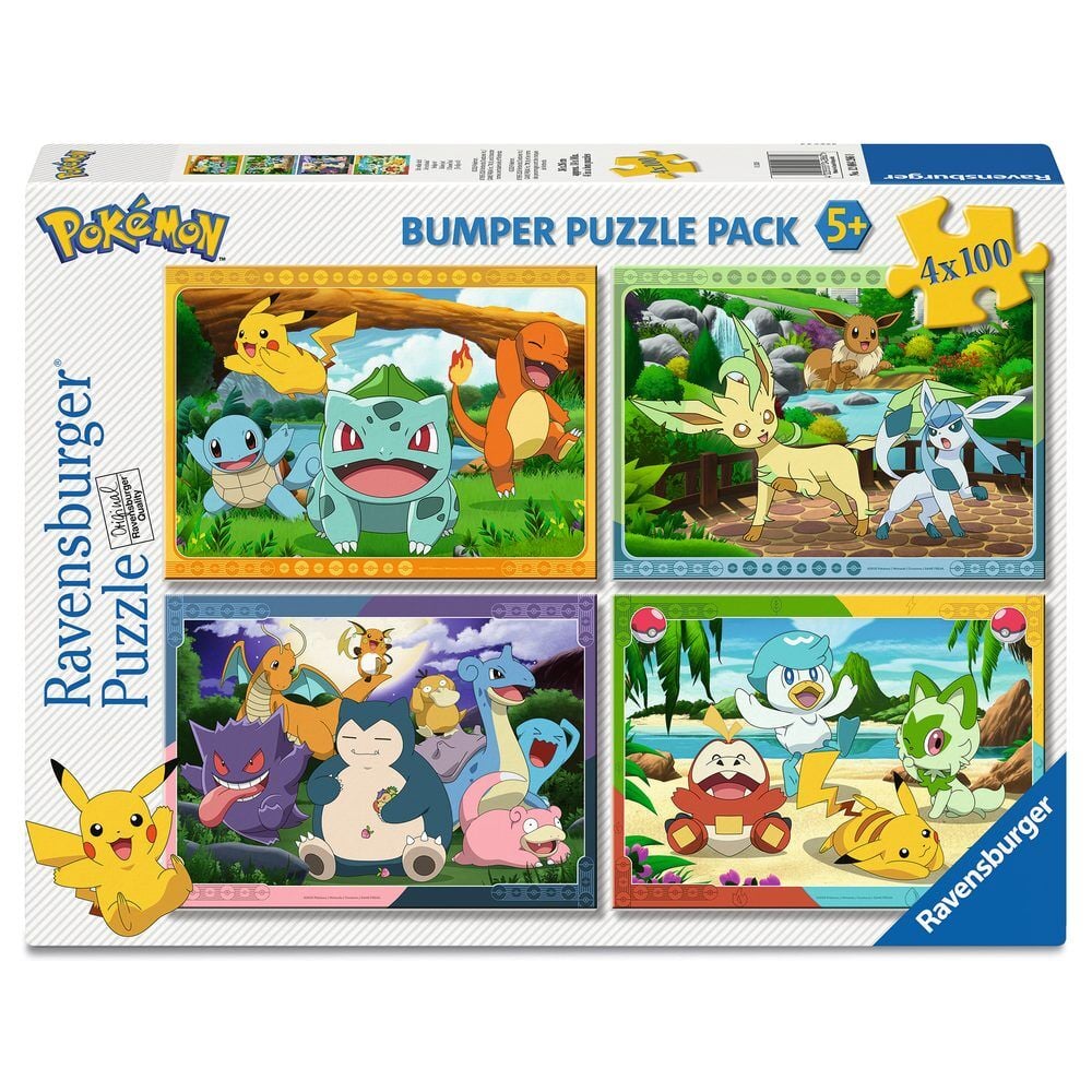 Puzzle Pokemon 4x100pzs RAVENSBURGER