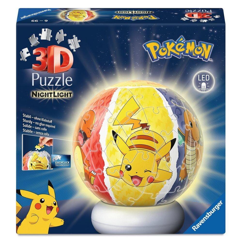 Puzzle Ball Nightlight Pokemon RAVENSBURGER