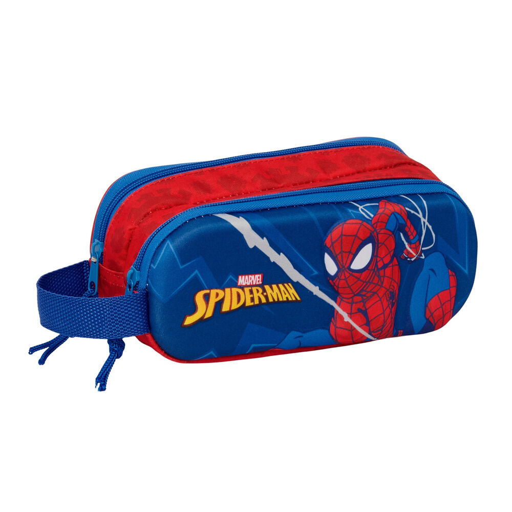 Portatodo 3D Spiderman Marvel doble SAFTA