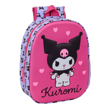 Mochila 3D Kuromi Hello Kitty 33cm SAFTA