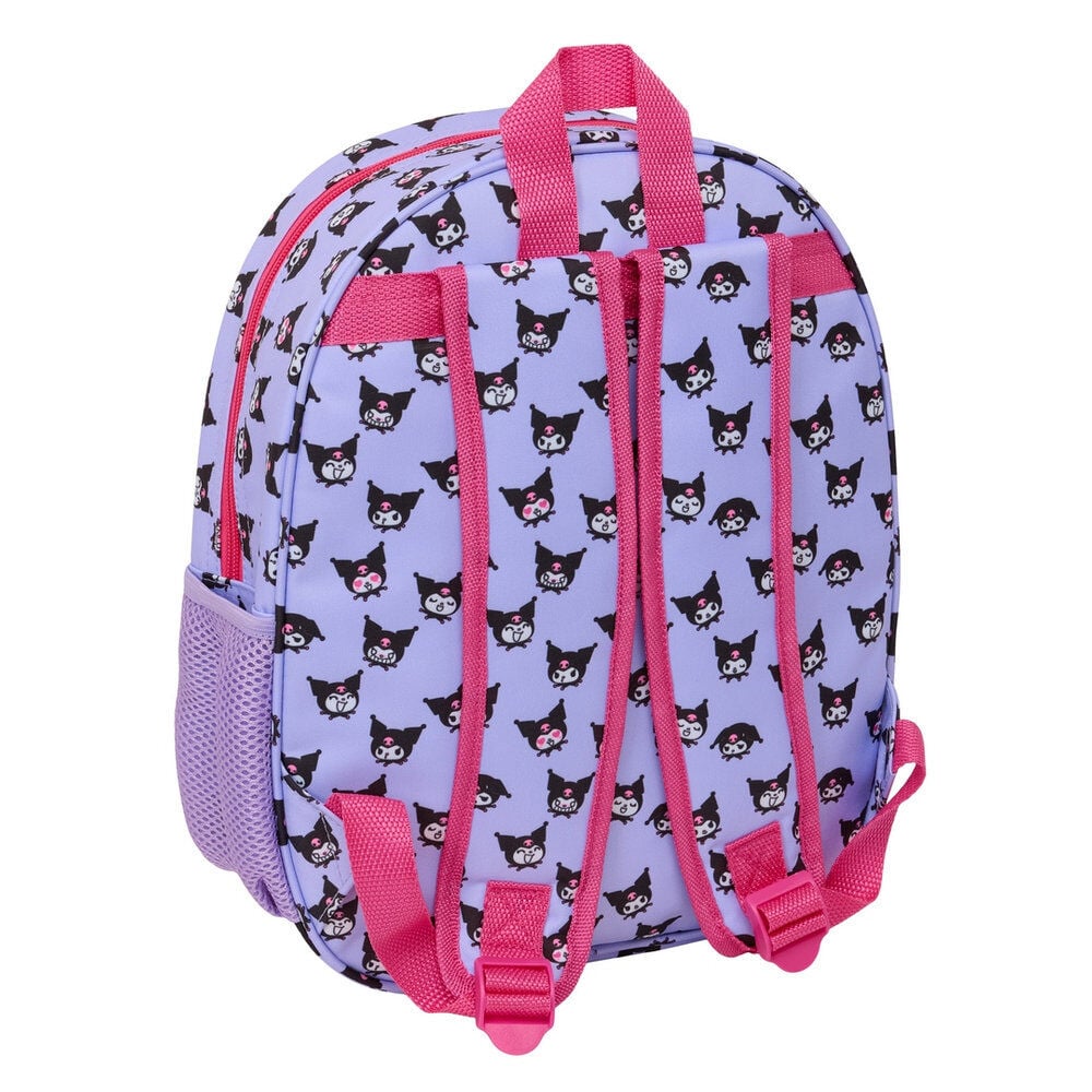 Mochila 3D Kuromi Hello Kitty 33cm SAFTA