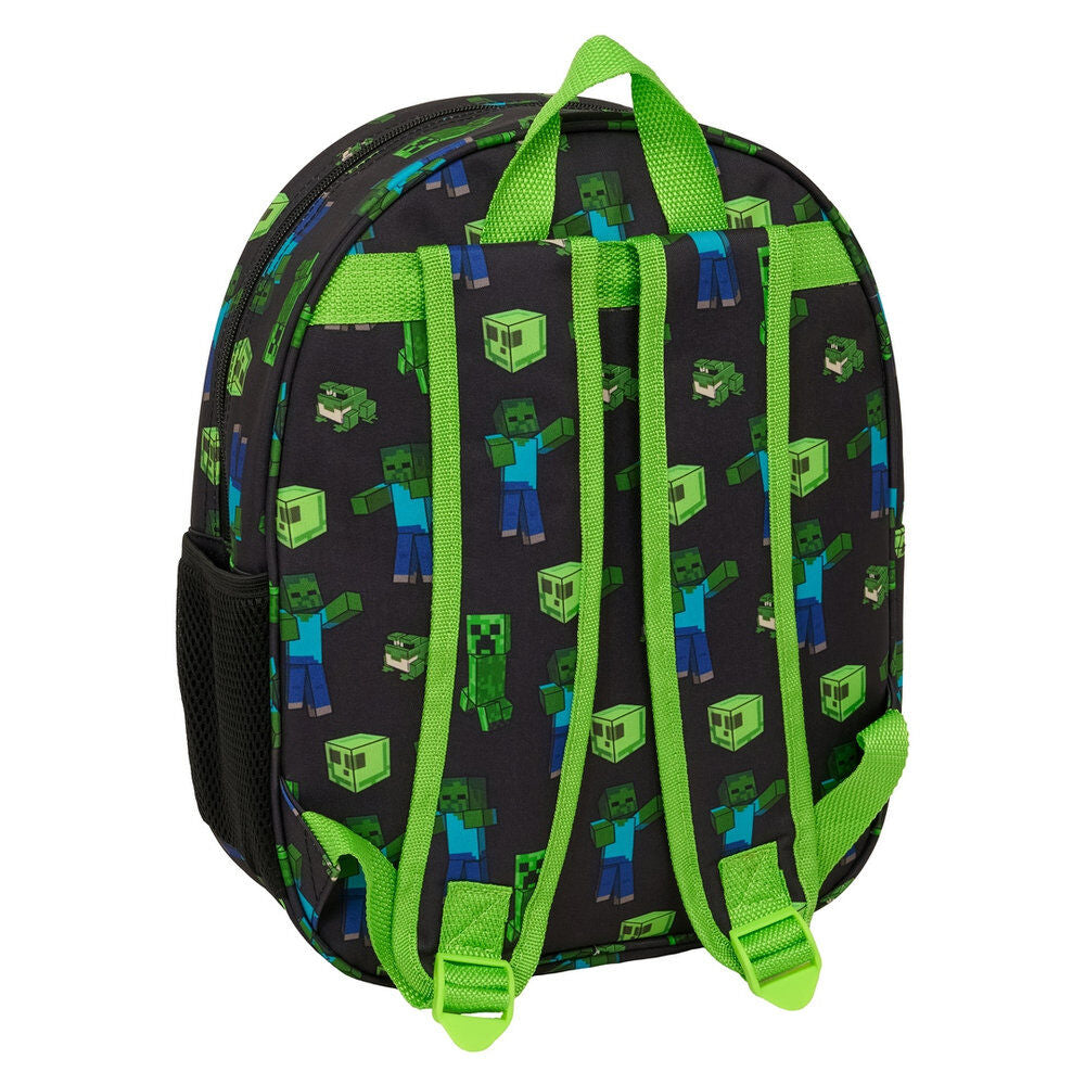 Mochila 3D Minecraft 33cm SAFTA