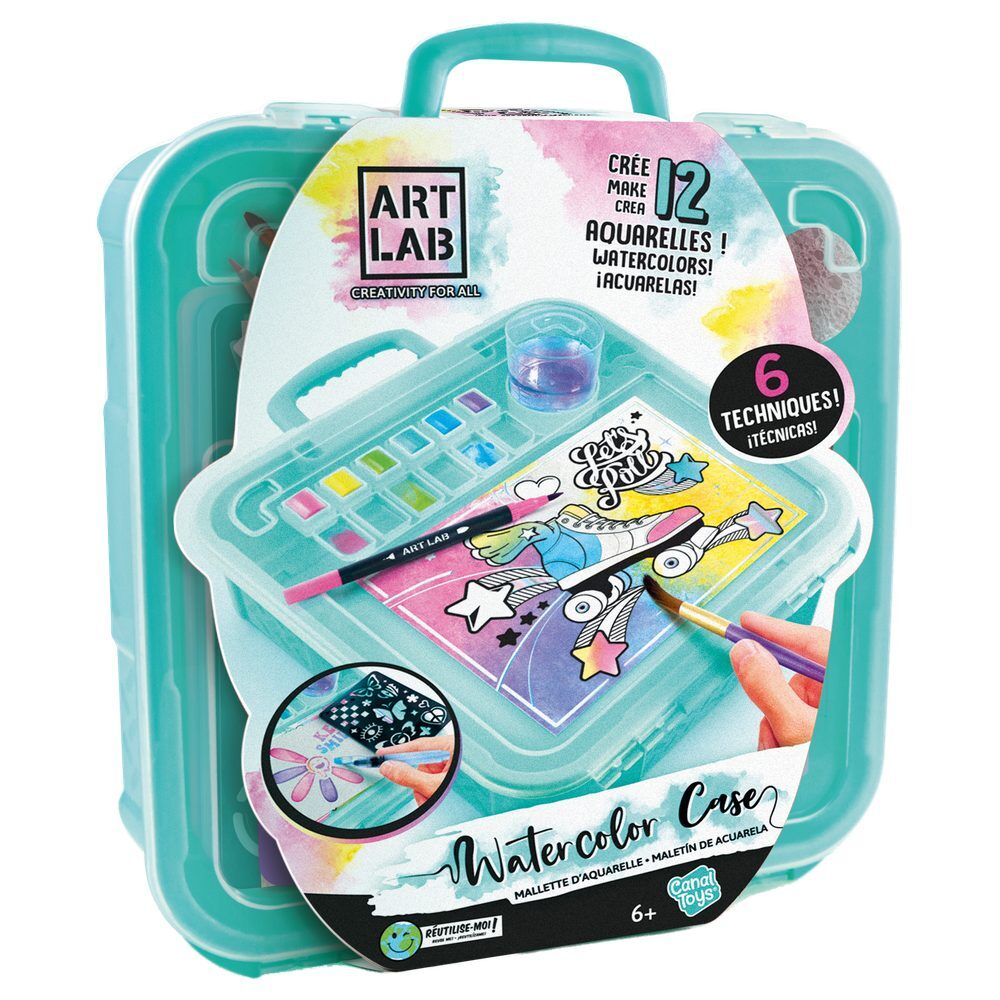 Maletin pintura acuarelas accesorios Art Lab CANAL TOYS