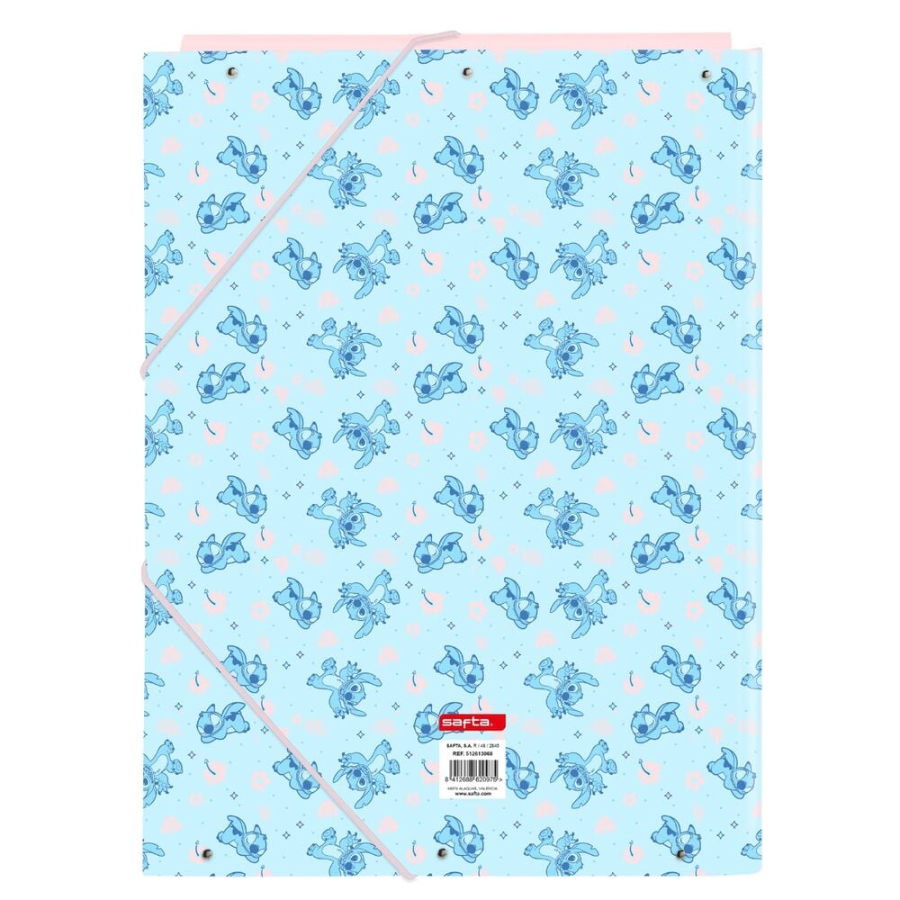Carpeta A4 solapas Ohana Stitch Disney SAFTA