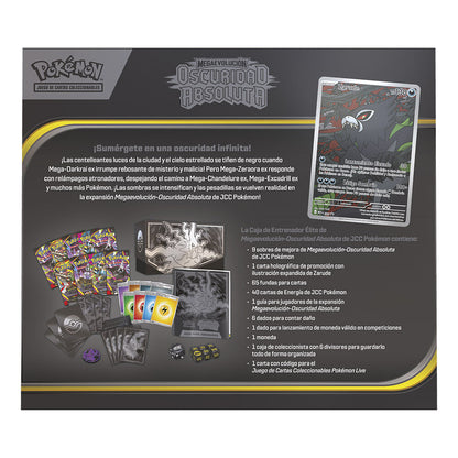 Estuche cartas Entrenador Elite Expansion Megaevolucion Oscuridad Absoluta Pokemon español POKEMON JUEGO DE CARTAS