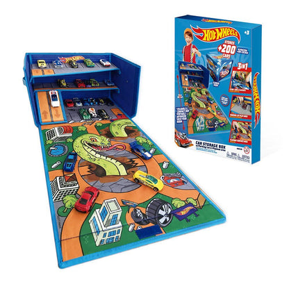 Caja organizadora de coches con pista y area de juego Hot Wheels CEFA TOYS
