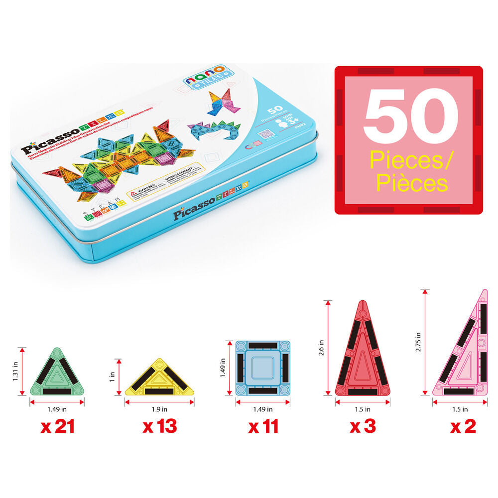 Bloques magneticos 50pzs PICASSO TILES