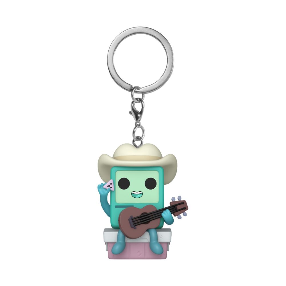 Llavero Pocket POP Adventure Time Cowboy BMO with guitar FUNKO