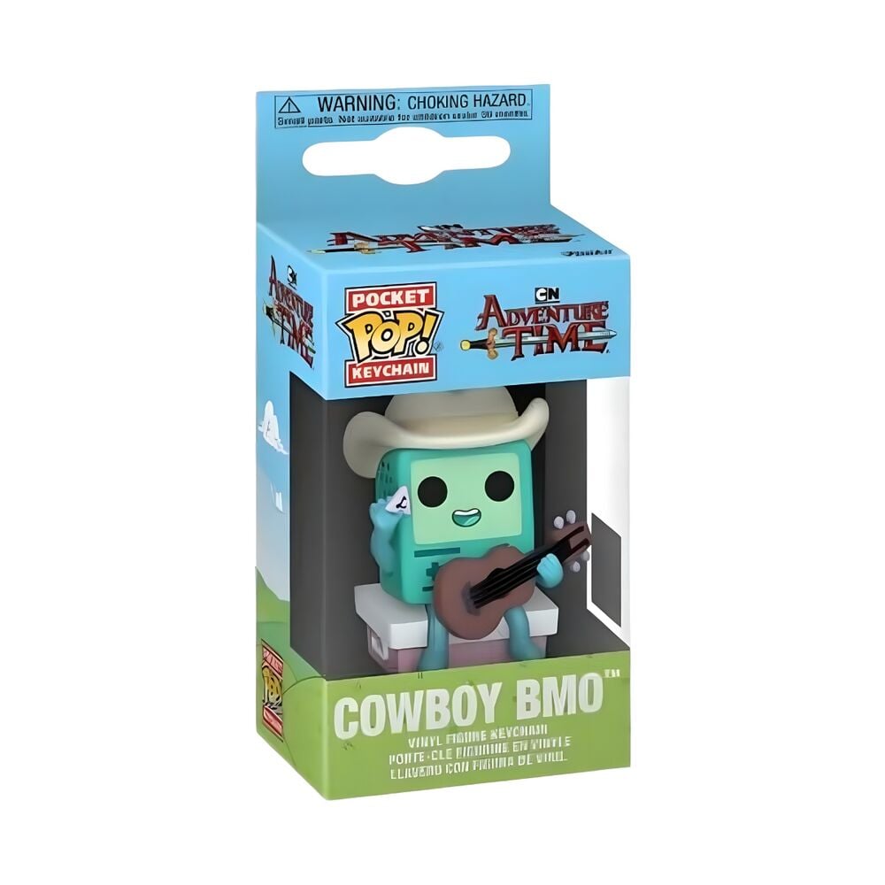 Llavero Pocket POP Adventure Time Cowboy BMO with guitar FUNKO