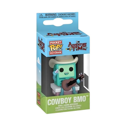 Llavero Pocket POP Adventure Time Cowboy BMO with guitar FUNKO
