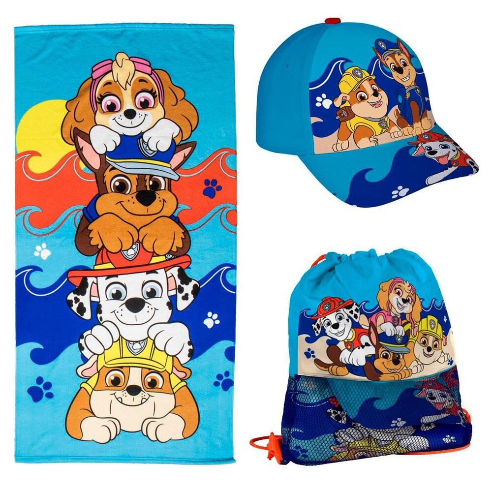 Set toalla + saco + gorra Patrulla Canina Paw Patrol CERDÁ