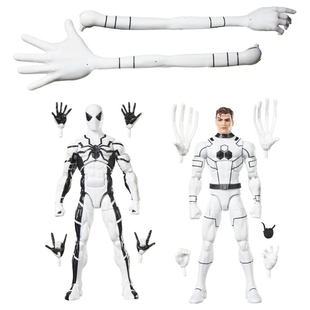 Set 2 figuras Mister Fantastic & Spiderman Los Cuatro Fantasticos Marvel Legends Series 15cm HASBRO