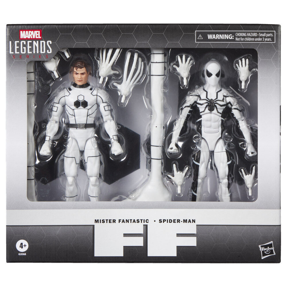 Set 2 figuras Mister Fantastic & Spiderman Los Cuatro Fantasticos Marvel Legends Series 15cm HASBRO