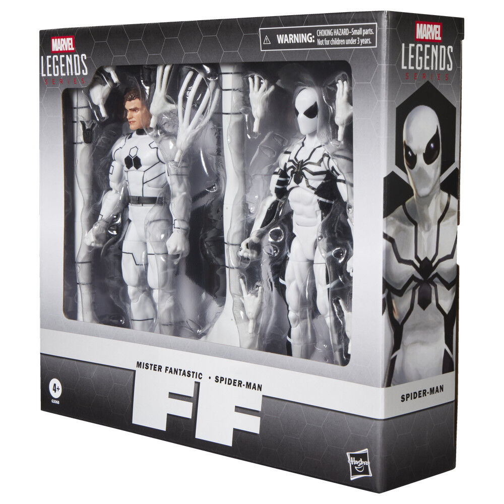 Set 2 figuras Mister Fantastic & Spiderman Los Cuatro Fantasticos Marvel Legends Series 15cm HASBRO