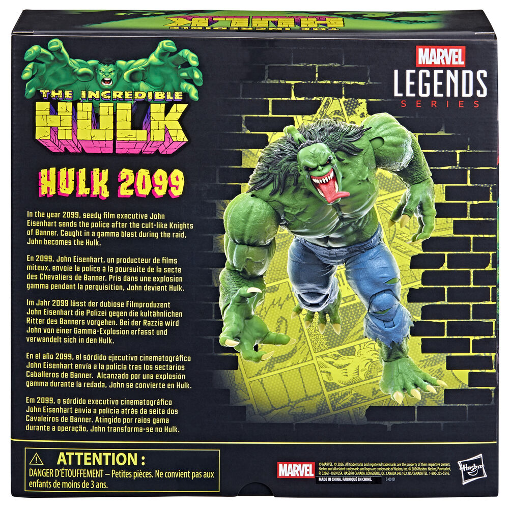 Figura Hulk 2099 - El Increible Hulk Marvel Legends Series 15cm HASBRO
