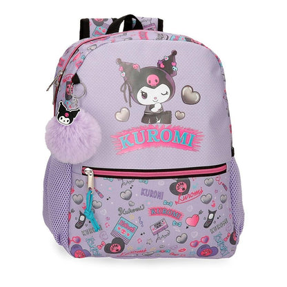 Mochila Retropop Kuromi Hello Kitty 33cm adaptable JOUMMA BAGS