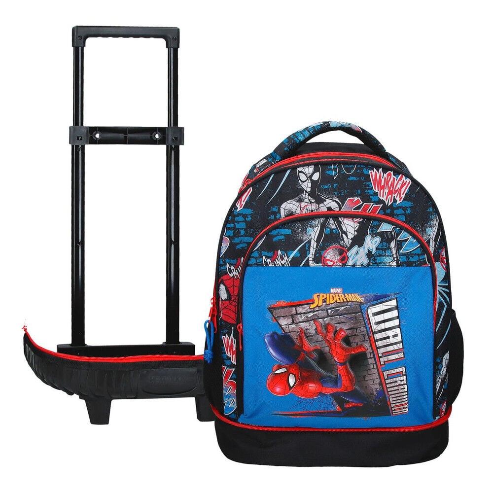 Trolley compact Wall Crawler Spiderman Marvel extraible 43cm JOUMMA BAGS