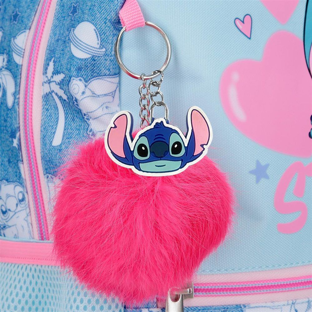 Mochila Hearts Stitch Disney 28cm adaptable