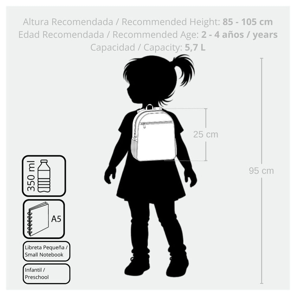 Mochila Beach & Love Stitch Disney 25cm adaptable JOUMMA BAGS