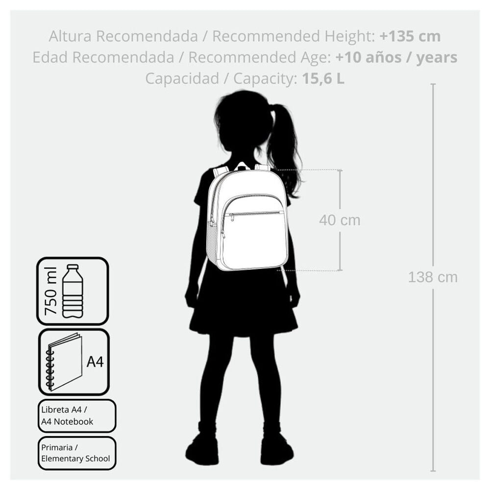 Mochila Keep Going Stitch Disney 40cm adaptable JOUMMA BAGS