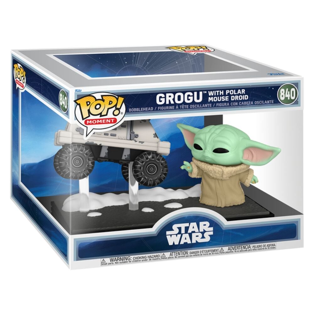 Figura POP Moments Star Wars: The Mandalorian & Grogu - Grogu with Polar Mouse Droid FUNKO