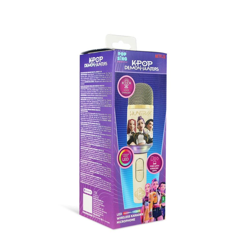 Micro Karaoke LED Golden Kpop Demon Hunter OTL TECHNOLOGIES