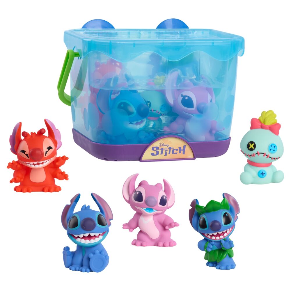 Set 5 figuras baño Stitch Disney JUST PLAY