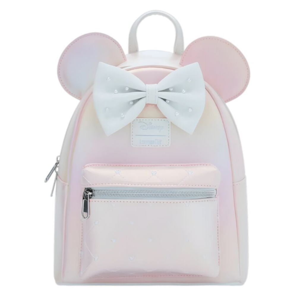 Mochila Pink Pearl Minnie Mouse Disney Loungefly 26cm LF | LOUNFEFLY