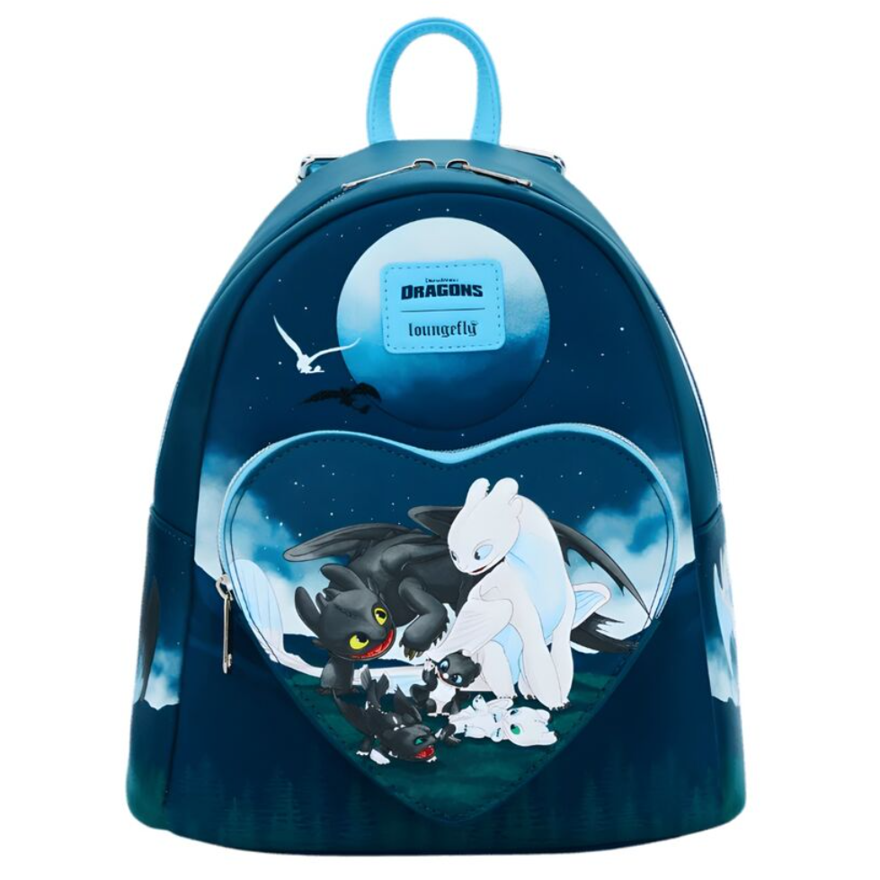 Mochila Toothless And Light Fury Scene Como Entrenar A Tu Dragon Loungefly 26cm LF | LOUNFEFLY