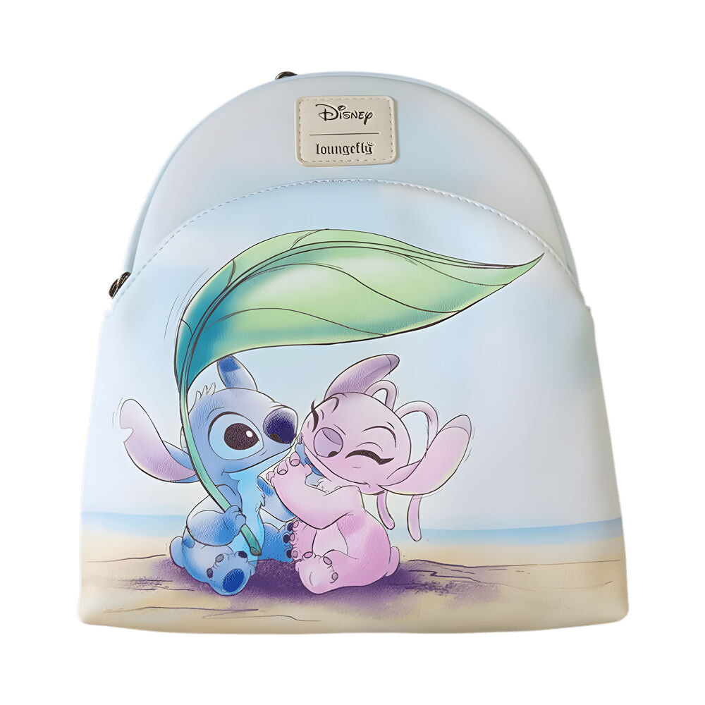 Mochila Beach Date Stitch & Angel Disney Loungefly 26cm LF | LOUNFEFLY