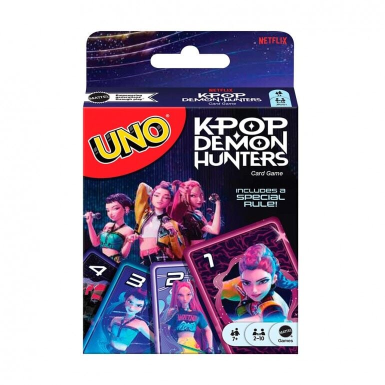 Juego cartas UNO KPop Demon Hunters MATTEL