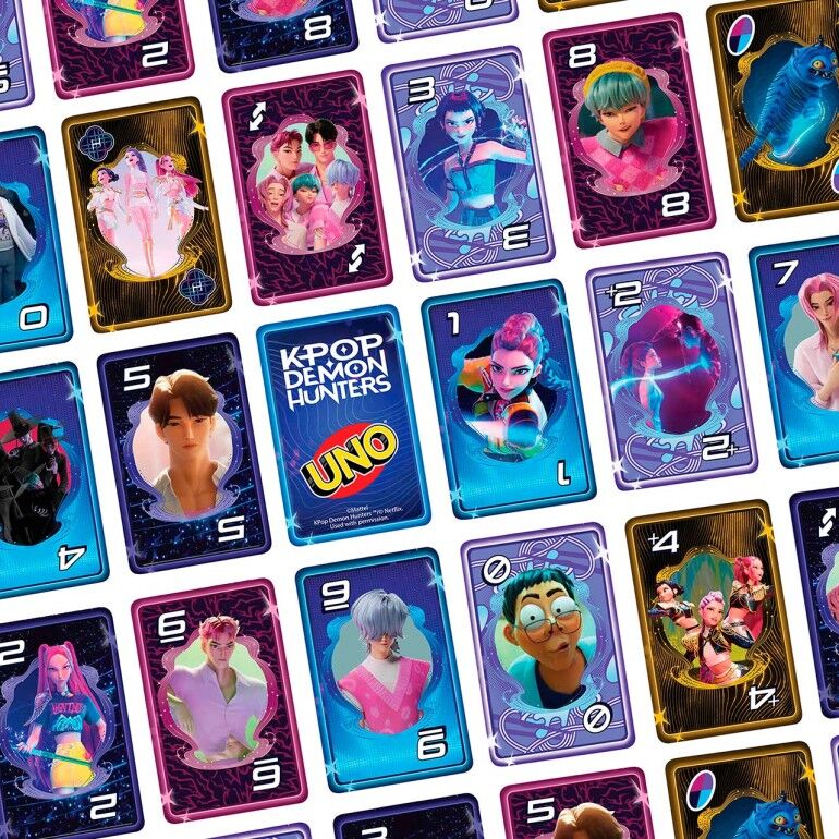 Juego cartas UNO KPop Demon Hunters MATTEL