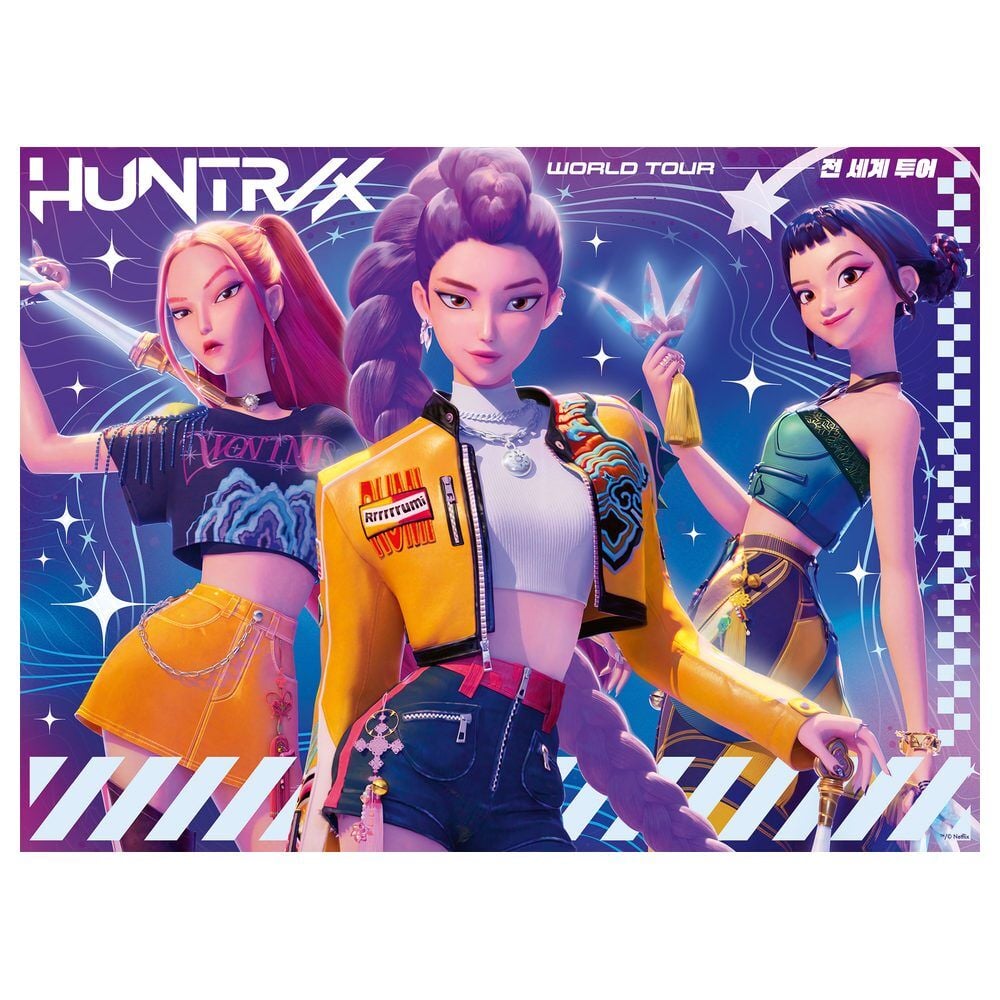 Puzzle Gira Mundial KPop Demon Hunters XXL 150pzs RAVENSBURGER