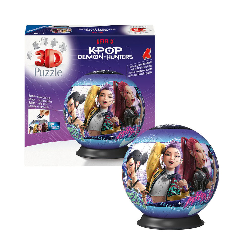 Puzzle Ball 3D KPop Demon Hunters 72pzs RAVENSBURGER
