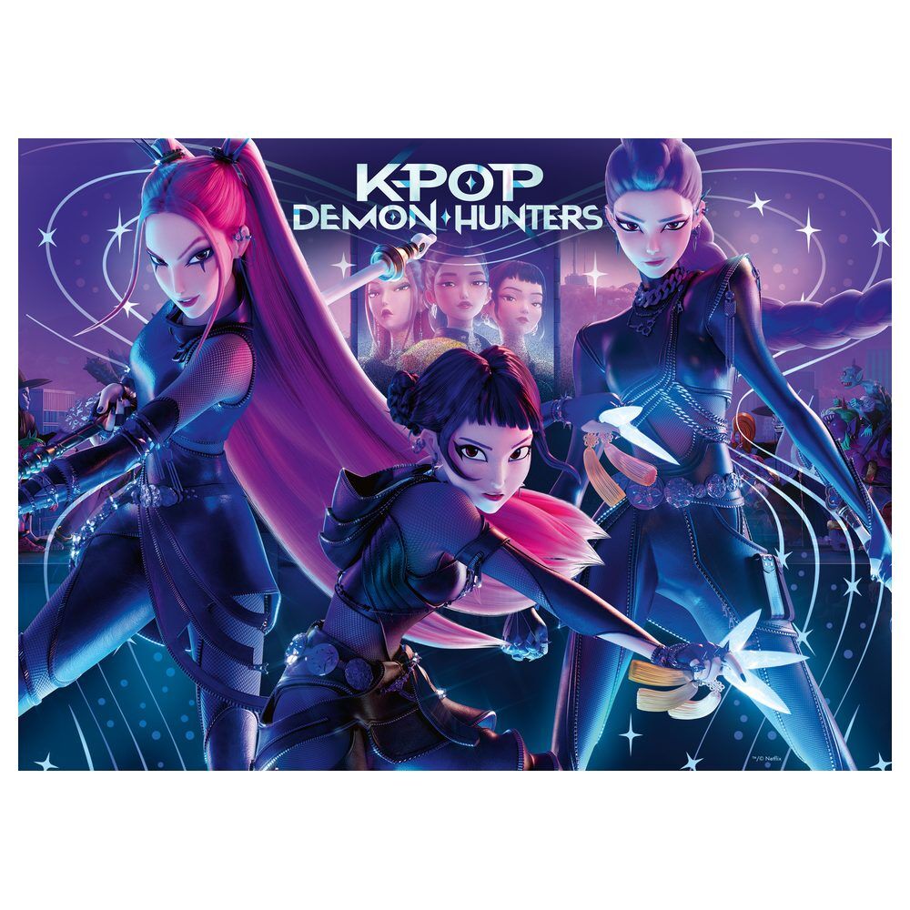 Puzzle KPop Demon Hunters 4x100pzs RAVENSBURGER