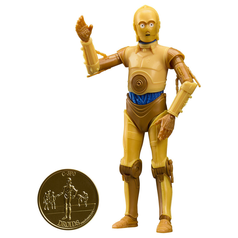 Figura C-3PO Droids The Adventures Of R2-D2 And C-3PO Star Wars 15cm HASBRO