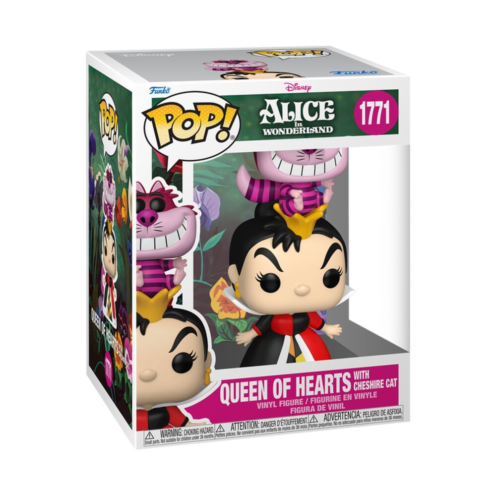 Figura POP Premium Disney Alice In Wonderland Queen of Hearts With Cheshire Cat FUNKO