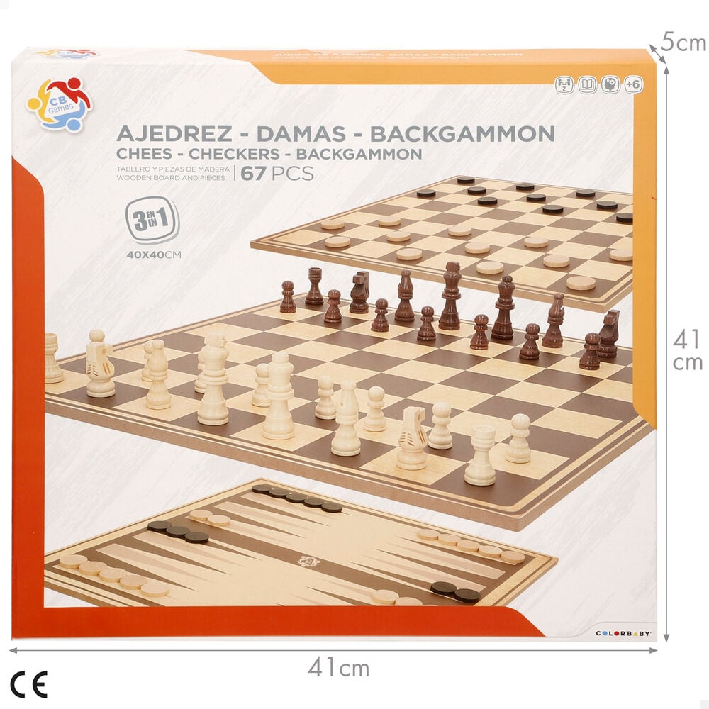 Juego Ajedrez & Backgammon ociostock