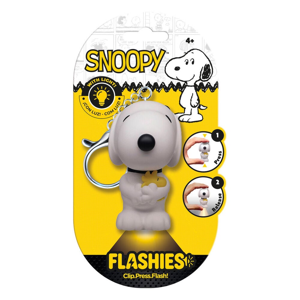 Llavero figura 3D con luz Snoopy Peanuts Flashies KIDS LICENSING