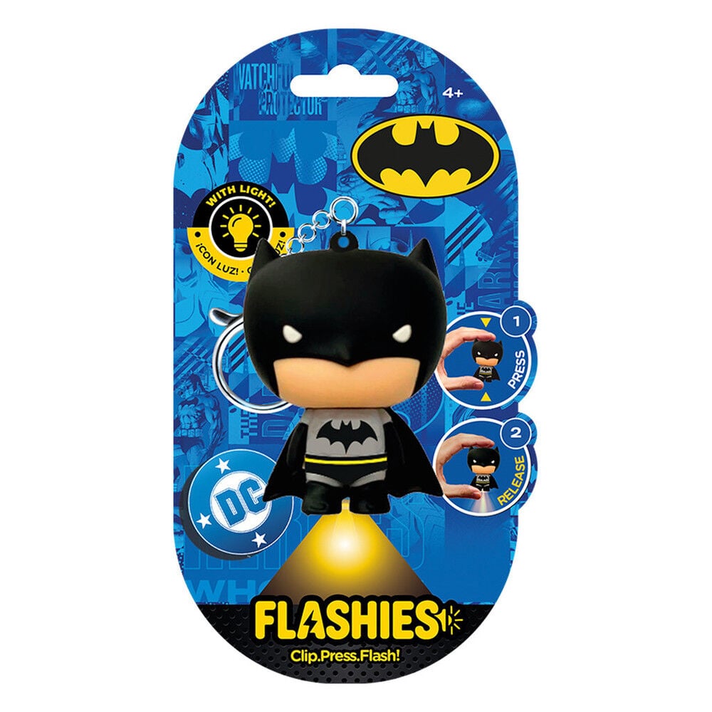 Llavero figura 3D con luz Batman DC Comics Flashies KIDS LICENSING