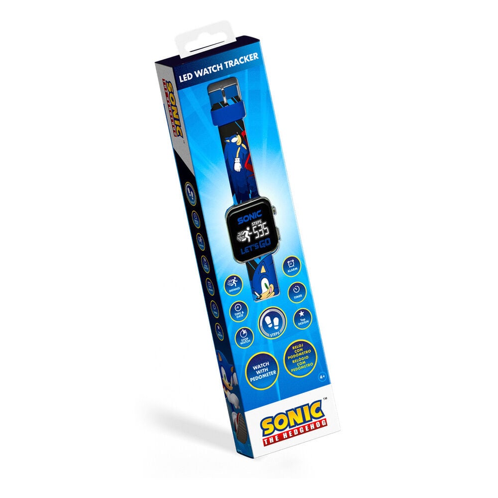 Reloj led multifuncion Sonic the Hedgehog KIDS LICENSING