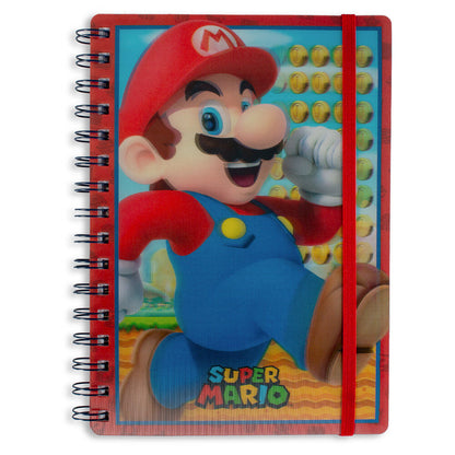 Cuaderno A5 lenticular Super Mario Bros KIDS LICENSING