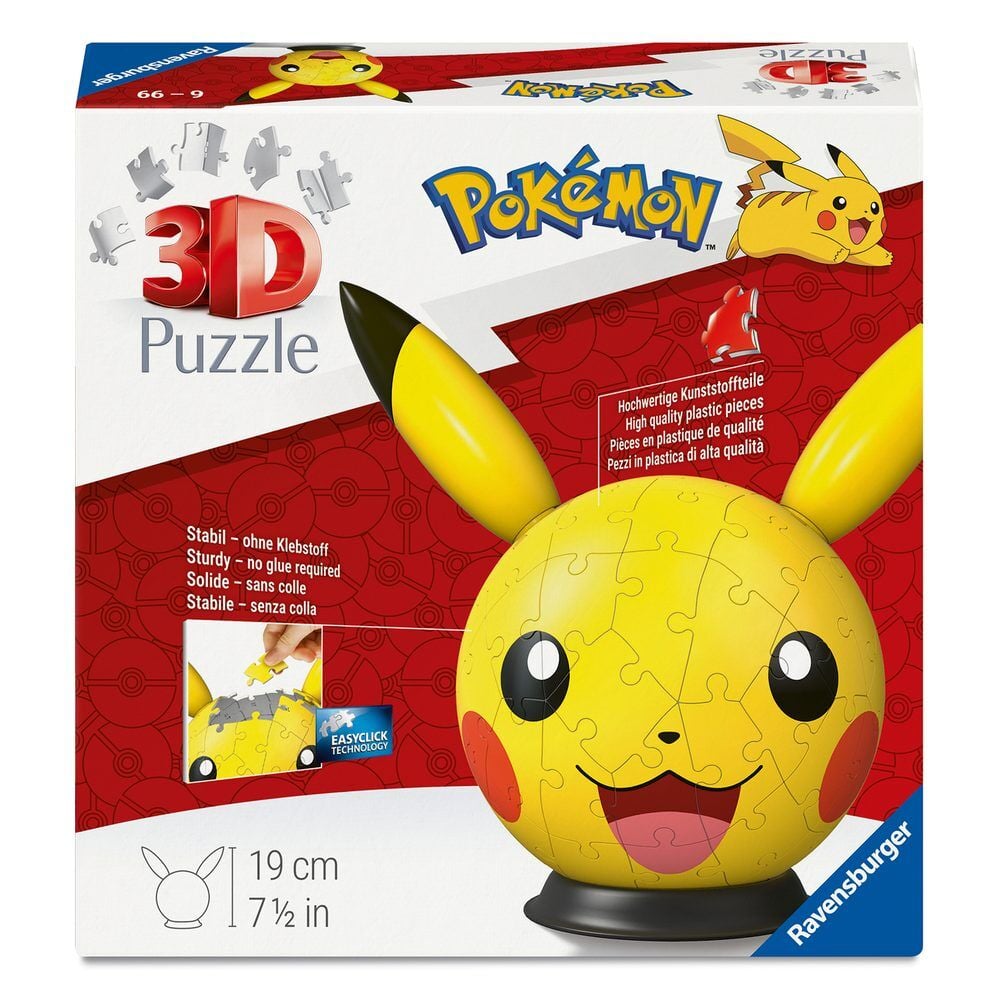Puzzle Ball 3D Pikachu Pokemon RAVENSBURGER