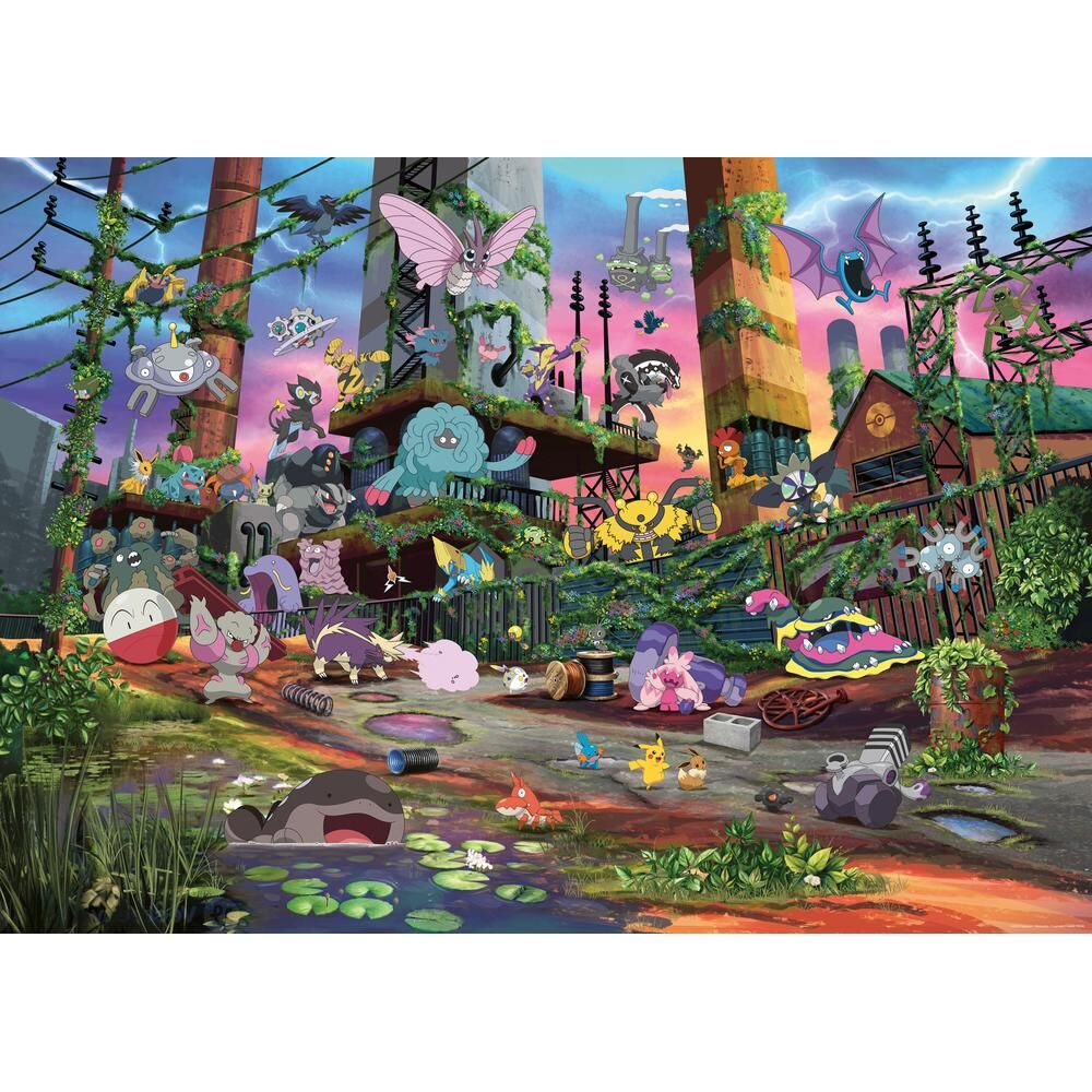 Puzzle Jolteon y la Central Eléctrica Recuperada Pokemon Breakout 2 1000pzs RAVENSBURGER