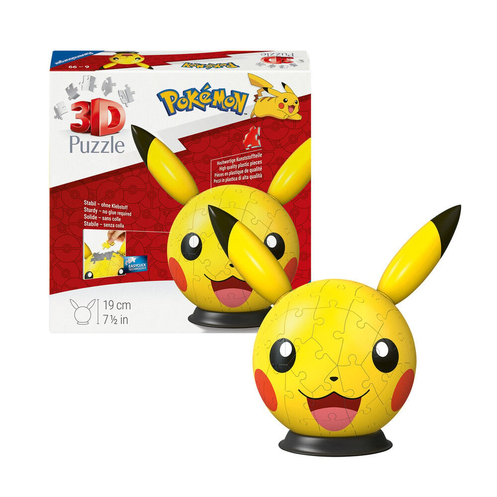 Puzzle Ball 3D Pikachu Pokemon RAVENSBURGER