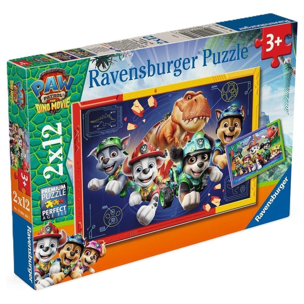 Puzzle Dino Movie Patrulla Canina Paw Patrol 2x12pzs RAVENSBURGER